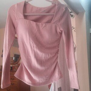 ProWarm Square Neck Side Ruched Brami - French Mauve / M